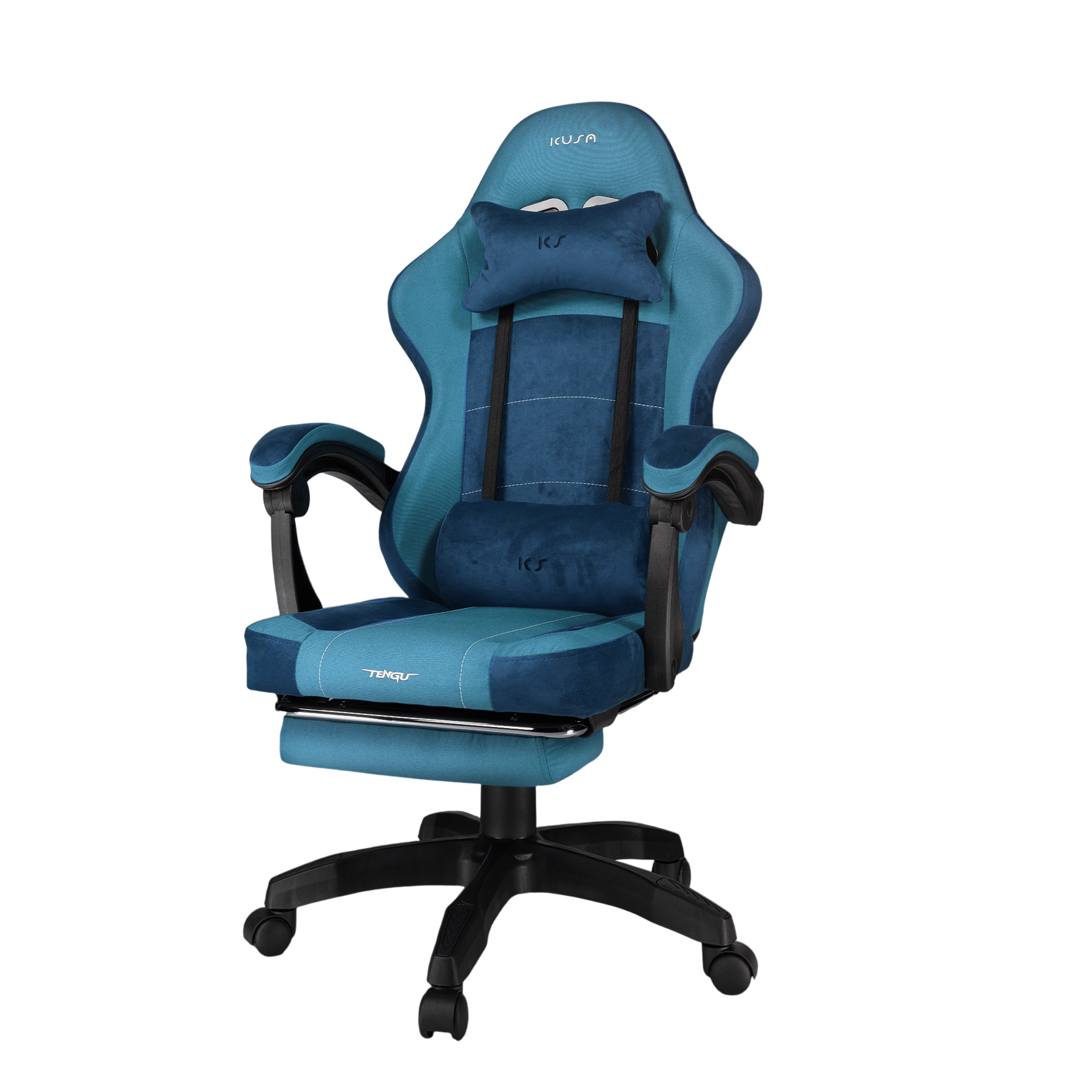 เก้าอี้เกมมิ่ง TENGUGAMINGGEARS รุ่น KUSANAGI (CH-KS-F-GN) สีเขียว เบาะผ้า_0
